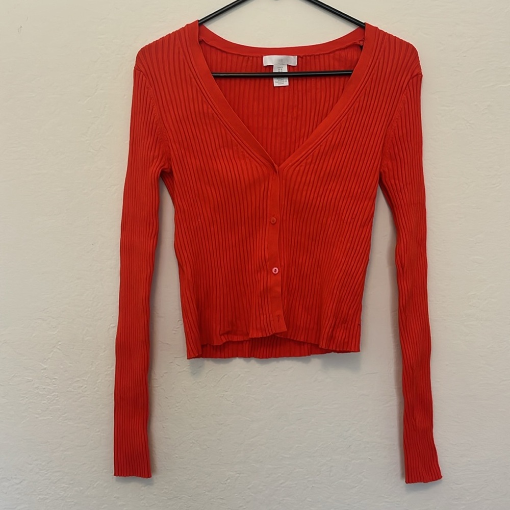 Ribbed cardigan